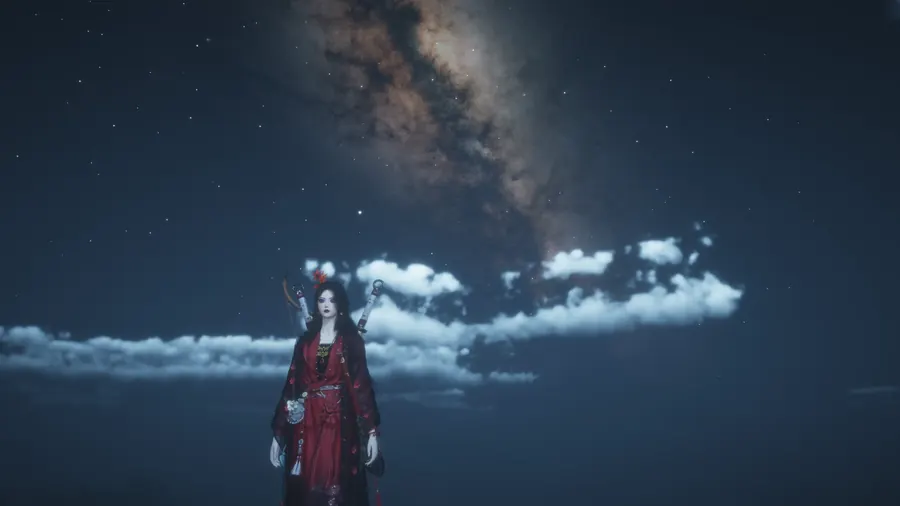 Red-robed night figure