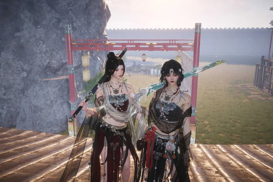 Weapon bearers at a gate